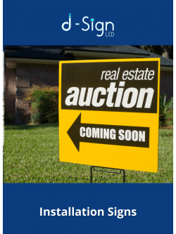 Real Estate Sign installation Services